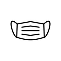 Mask Line Icon Design vector