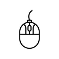 Mouse Line Icon Design vector