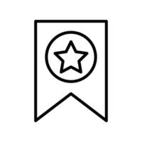 Bookmark Line Icon Design vector