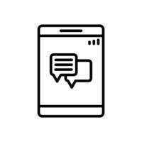 Communication Line Icon Design vector