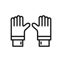 Gloves Line Icon Design vector