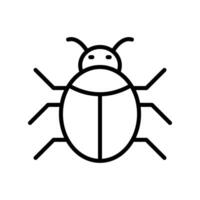 Bug Icon Line Icon Design vector