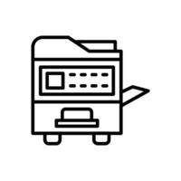 fotocopiadora línea icono diseño vector