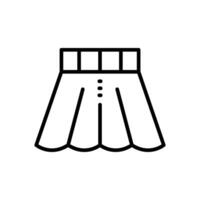Skirt Line Icon Design vector