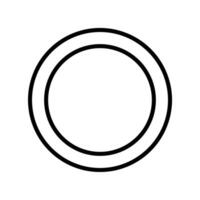 Target Icon Line Icon Design vector
