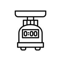 Scale Line Icon Design vector