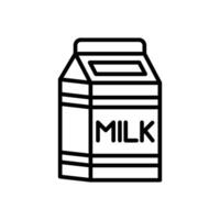 Milk Line Icon Design vector