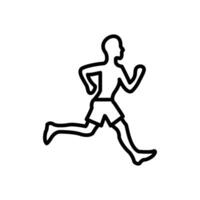 Run Line Icon Design vector