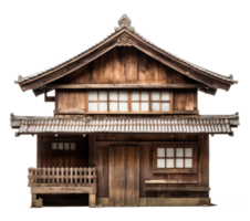 old wood house isolated on transparent background png