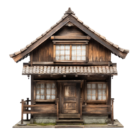 old wood house isolated on transparent background png