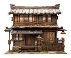 old wood house isolated on transparent background png