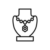 Jewelry Line Icon Design vector