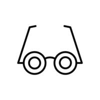 Glasses Line Icon Design vector