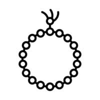 Beads Line Icon Design vector