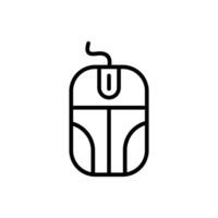 Computer Mouse Line Icon Design vector