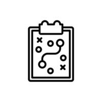 Planning Line Icon Design vector