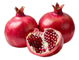 pomegrante isolated on transparent background png