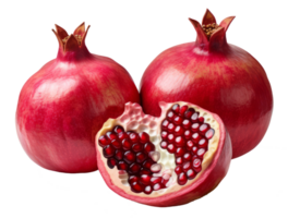 granatäpple isolerat på transparent bakgrund png