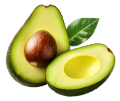 avocado isolated on transparent background png