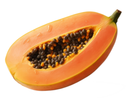 papaya isolated on transparent background png