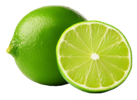 citron vert isolé sur transparent Contexte png