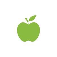 Apple food icon black background design. vector