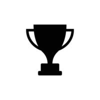 trophy icon in flat style vector