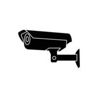 cctv icono sencillo diseño blanco antecedentes vector