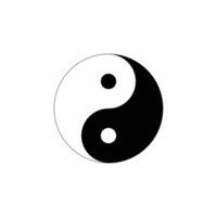 yin yang símbolo de armonía y equilibrar vector