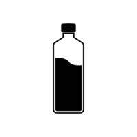 bottle icon with flat and trendy design vector