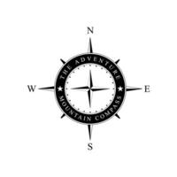 Logo compass icon vector