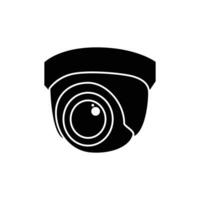 cctv icono sencillo diseño blanco antecedentes vector