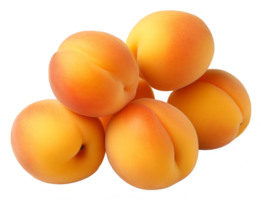 apricot isolated on transparent background png