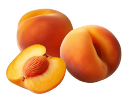 apricot isolated on transparent background png