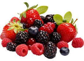 mix berry on transparent background png