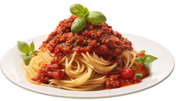 spaghetti pomodoro salsa isolato su trasparente sfondo png