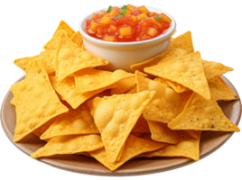 nachos isolated on transparent background png