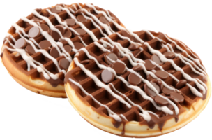 gaufre avec Chocolat isolé sur transparent Contexte png