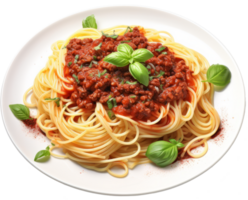 spaghetti pomodoro salsa isolato su trasparente sfondo png