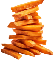 french fries isolated on transparent background png