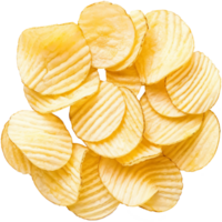 aardappel chips geïsoleerd Aan transparant achtergrond png