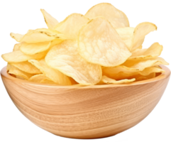 Kartoffel Chips isoliert auf transparent Hintergrund png