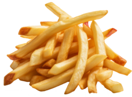 french fries isolated on transparent background png