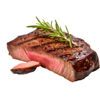 tranche du boeuf steak isolé sur transparent Contexte png