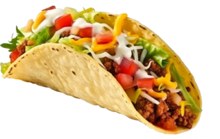 taco isolé sur transparent Contexte png