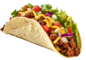 taco isolado em transparente fundo png