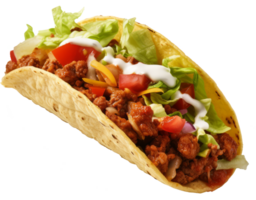 taco isolerat på transparent bakgrund png