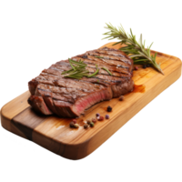 slice beef steak isolated on transparent background png