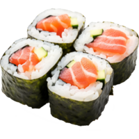 sushi rulla isolerat på transparent bakgrund png