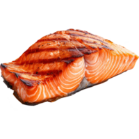 salmon steak isolated on transparent background png